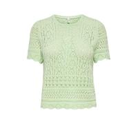 ONLY Onlelke Life SS Structure O-Neck KNT Nca, Vert Laurel, M Femmes