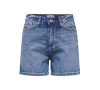 ONLY Onlella MW Shorts Tai DNM, Denim Bleu médium, M Femme