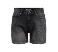 ONLY Onlella MW Shorts Tai DNM, Noir délavé, M Femme