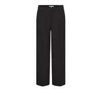 ONLY Onlelly Life MW Pantalon Large passepoilé TLR, Noir, 38W x 32L Femme