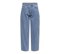 ONLY Onlemily Hw Mom Crop DNM BF Mae443, Denim Bleu médium, 29W / 30L Femmes