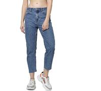 ONLY Onlemily Hw St Raw JNS DB Mae 0005 Noos Jean Droit, Bleu (Dark Blue Denim Dark Blue Denim), W29/L32 (Taille Fabricant: 29) Femme