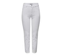 ONLY ONLEMILY Stretch HW St AK DNM CRO790NOOS Jeans, Blanc, 28W x 30L Femme