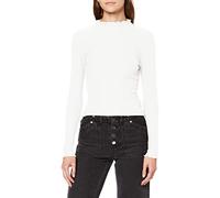 ONLY Onlemma L/S High Neck Top Noos JRS Haut, Egret, L Femmes