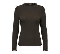 ONLY Onlemma L/S High Neck Top Noos JRS T-Shirt, Demitasse, M Femme