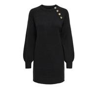 ONLY Onlemma Life Ls Button Onec Dress CC KNT, Noir, M Femmes