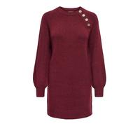ONLY Onlemma Life Ls Button Onec Dress CC KNT Robe boutonnée pour Femme, Bordeaux, S