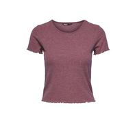 ONLY Onlemma S/S Short Top Noos JRS Haut, Marron Rose, S Femme