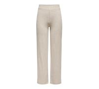 Only Onlemma Wide Pant Noos JRS Pantalon en Tissu pour Femme, Pierre de Pumice - Détails : mélange, L