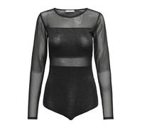 ONLY Onlesther Glitter L/S Body JRS pour Femme, Noir, x_s, Noir, x_s