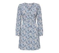 ONLY Short Dress Onlevida L/S WVN Noos Robe Courte, Bleu Coronet, S Femmes