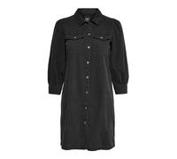 ONLY ONLFELICA DNM Dress Noos Robe, Noir délavé, S Femme