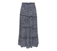 Only OnLFERNANDA Life LAYRED Jupe Longue pour Femme Bleu, Bleu Nuit, L