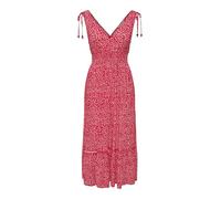 ONLY Onlfernanda Life S/L Long Dress WVN Robe Longue S/L, Salsa, S Femmes