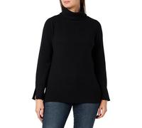 ONLY Onlfia Ls Rollneck KNT Pull en Tricot, Noir, M Femme