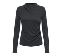 ONLY Onlfree Life L/S Drape Top JRS, Noir, L Femmes