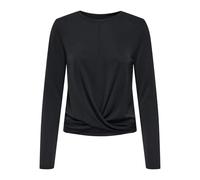 ONLY Onlfree Life L/S Front Drape Top JRS, Noir, S Femmes