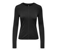 ONLY Onlfree Life L/S Rib Top JRS, Noir, S Femmes