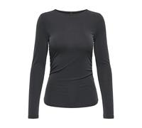 ONLY Onlfree Life L/S Ruching Top JRS, Noir, XS Femmes