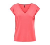 ONLY Onlfree Life S/S Mod.V-Neck Top JRS Noos, Corail, XS Femmes