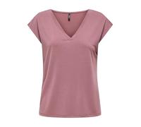 ONLY Onlfree Life S/S Mod.V-Neck Top JRS Noos, Rose/Marron, M Femmes