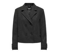 ONLY ONLFREJA Life Short DB Jacket OTW Noos, Dark Grey Melange, XS Femme