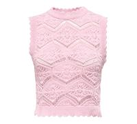 ONLY Onlfrida Life SL Structure Top Ex KNT Tricot, Rose, XL Femme