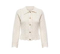 ONLY Onlfrieda Ls Structure Cardigan CC KNT, Bouleau, L Femme