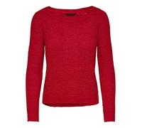 ONLY Onlgeena Xo L/s Pullover Knt Noos, Pull Femme, Rouge (Flame Scarlet), 36 (Taille fabricant: Small)