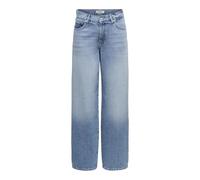 ONLY Onlgianna MW STR Big Stud DNM Dot, Bleu Denim Clair Moyen, 27W / 32L Femmes