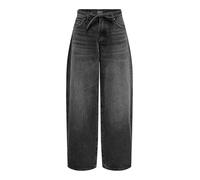 ONLY Onlgianna MW Straight DNM Dot980 Noos, Noir délavé, 32W / 32L Femmes