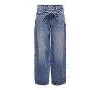 ONLY Onlgianna MW Straight Dot596 DNM Noos Jeans, Denim Bleu médium, 27W / 34L Femmes