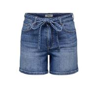 Only Short en jean femme ONLGianna – denim bleu médium avec ceinture – XS