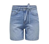 Only Short en jean femme ONLGianna – denim bleu médium avec ceinture – XS