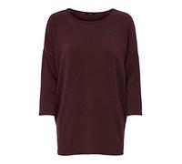 ONLY Onlglamour 3/4 Top Jrs Noos Femme Débardeur, Madder Brown, M