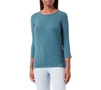 ONLY Onlglamour 3/4 Top Jrs Noos Femme T-shirt manches longues, Bleu Sarcelle Profonde/Détail : Mélangé, XL