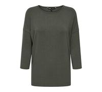 ONLY Onlglamour Top JRS Noos Haut avec col Rond et Manches 3/4 pour Un Confort Quotidien, Kambaba, M Femmes