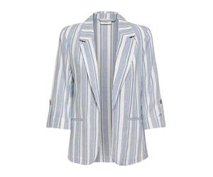 ONLY Onlgoa 3/4 Unline Linen BL Blazer CC TLR, Bleu Coronet, 36 Femmes