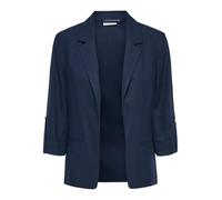 ONLY Onlgoa 3/4 Unline Linen BL CC TLR, Blazer Bleu Marine, 36 Femmes