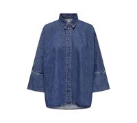 ONLY Onlgrace 3/4 DNM Shirt Cro Noos Chemise en Jean, Denim Bleu médium, L Femmes