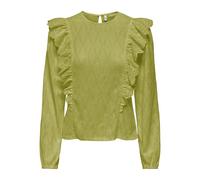 ONLY Onlgrace L/S O-Neck Top Box JRS Blouse, Oasis, L Femme