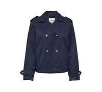 ONLY Onlhannah Short Trenchcoat OTW Trench Court, Bleu Nuit, L Femmes