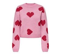 ONLY Onlhappie Ls Pullover KNT Pull, Rose Sauvage, M Femme