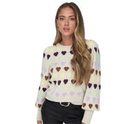 ONLY Onlhazel Ls O-Cou BF KNT Sweater, Pierre de Pumice-Détails : mélange, L Femme