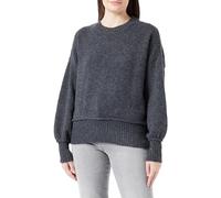 ONLY Onlhazel LS O-Neck BF KNT Pull en Tricot, Gris foncé mélangé, M Femme