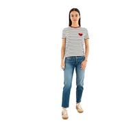 ONLY Onlheart Tee JRS T-Shirt S/S avec col Rond pour Le Quotidien, Cloud Dancer, M Femmes