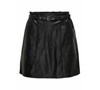 ONLY ONLHEIDI Faux Leather Skirt CC OTW Cuir, Noir, L Femme