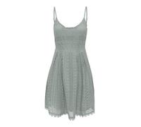 ONLY Onlhelena Lace S/L Short Dress Noos WVN Robe élégante avec col en V et Bretelles réglables et Coupe Normale, Côté Jade, 40 Femmes