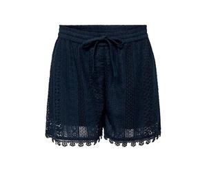 ONLY Onlhelena String Lace Shorts WVN Dentelle, Bleu Nuit, M Femmes