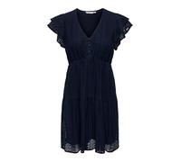 Only Onlhelena WVN Noos Robe d'été en Dentelle pour Femme, Bleu, L
